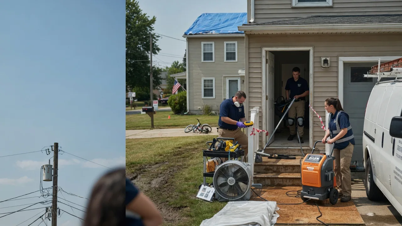 Water Damage Repair in Commercial Point, OH near me